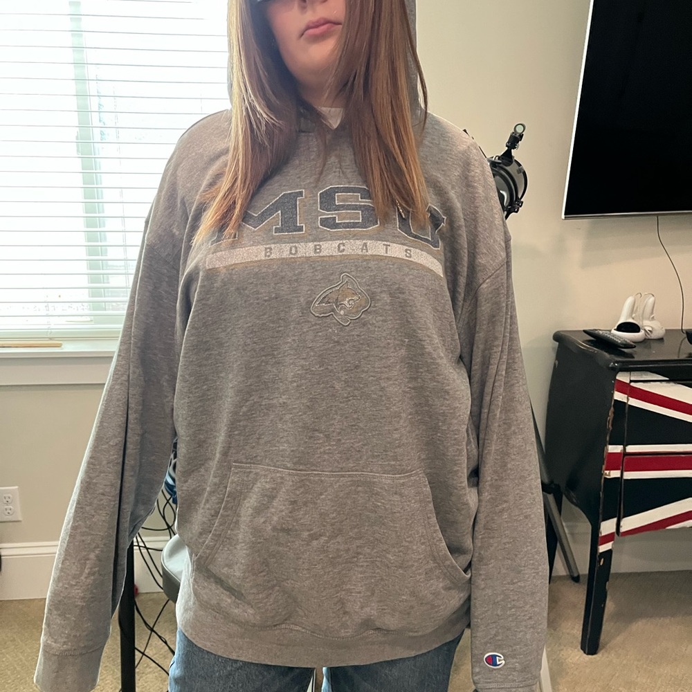 Champion Gray MSM Bobcats Hoodie